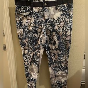 DKNY 2000s VINTAGE pattern jeans